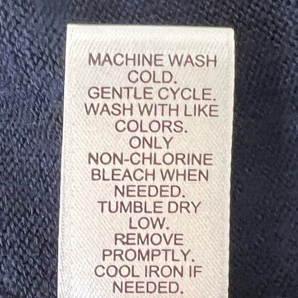 Cato est 1946 Womens Tunic Sweater XL Navy Blue Stay Positive Long Sleeve - Picture 5 of 6